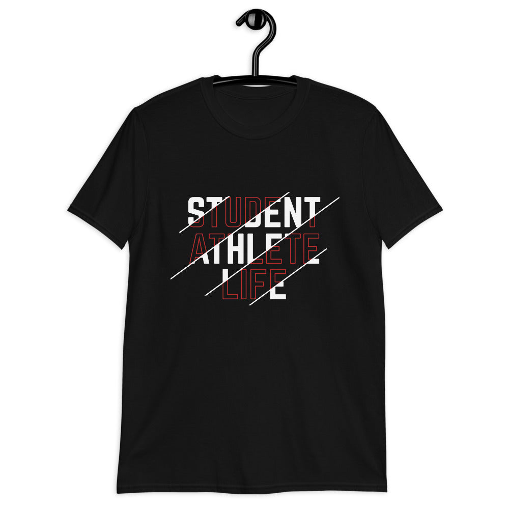 "Student Athlete Life" Black Short-Sleeve Unisex T-Shirt