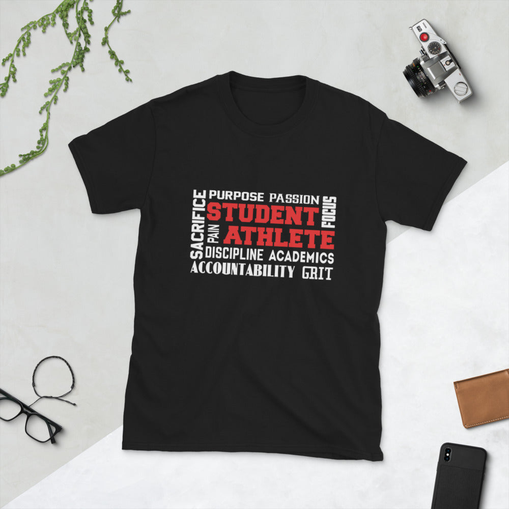 Student Athlete Shop "Mind Set" Black Short-Sleeve Unisex T-Shirt