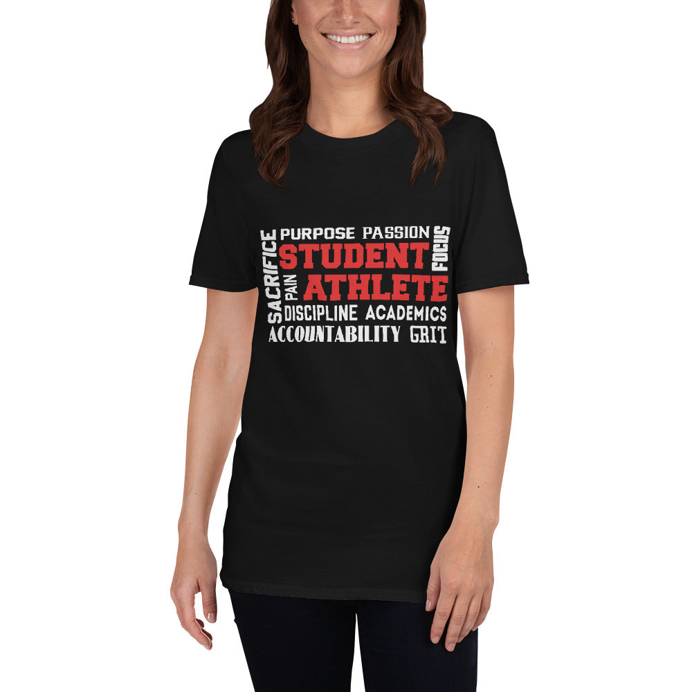 Student Athlete Shop "Mind Set" Black Short-Sleeve Unisex T-Shirt