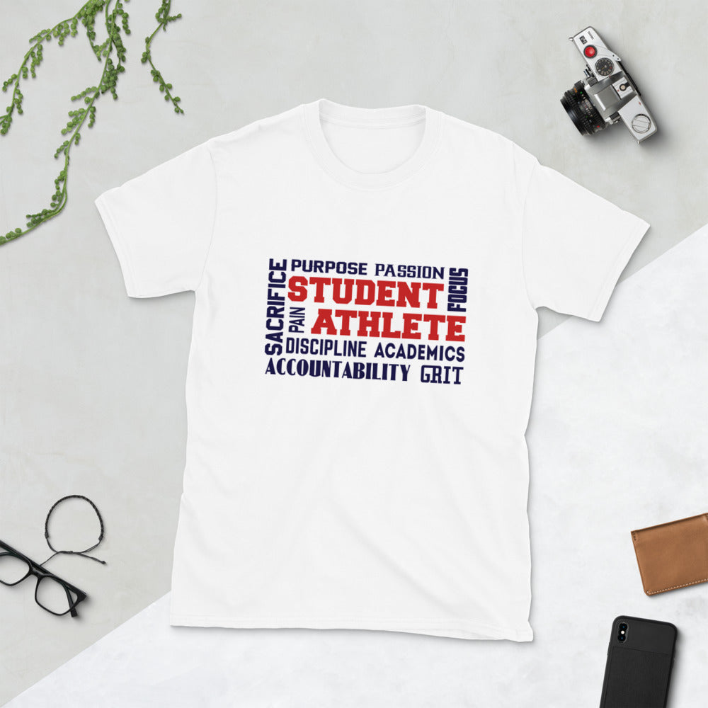 Student Athlete Shop "Mind Set" White Short-Sleeve Unisex T-Shirt