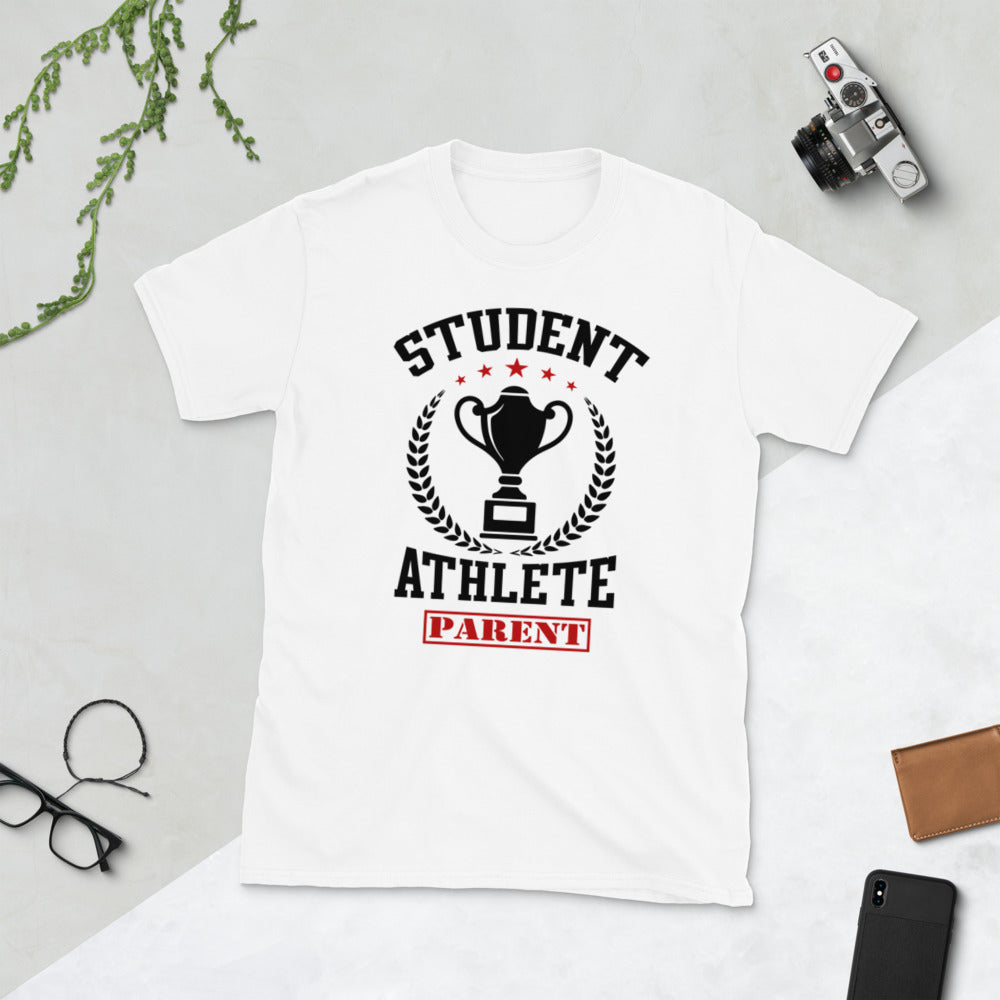 Student Athlete "Classic Parents" White Short-Sleeve Unisex T-Shirt